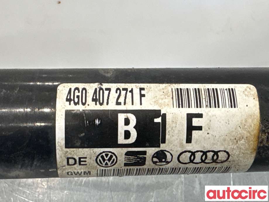 Drivaksel høyre foran til Audi A6, Allroad 2012-2014 (Type III, Fase 1) (C7) (C7) (AUDI|4G0407271F|)