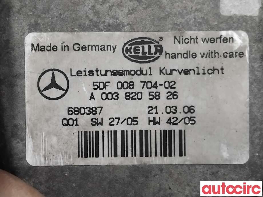 Styreenhet xenon/ballast til Mercedes R-Klasse 2006-2013 (W251) (W251) (MERCEDES|A0038205826|5DF008704-02)