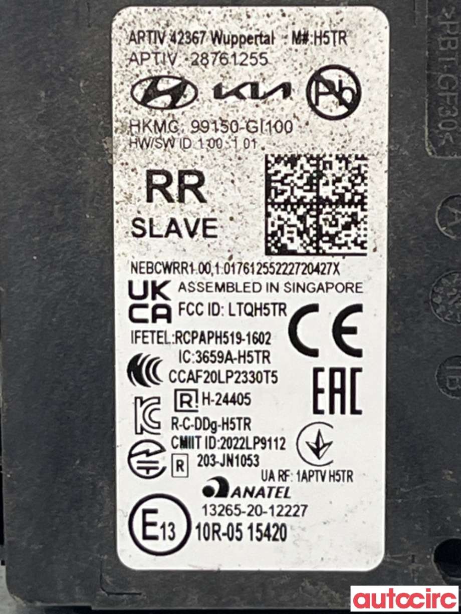 Sensor radar til Hyundai Ioniq 5 2021-->>  (HYUNDAI|99150GI100||99150-GI100)