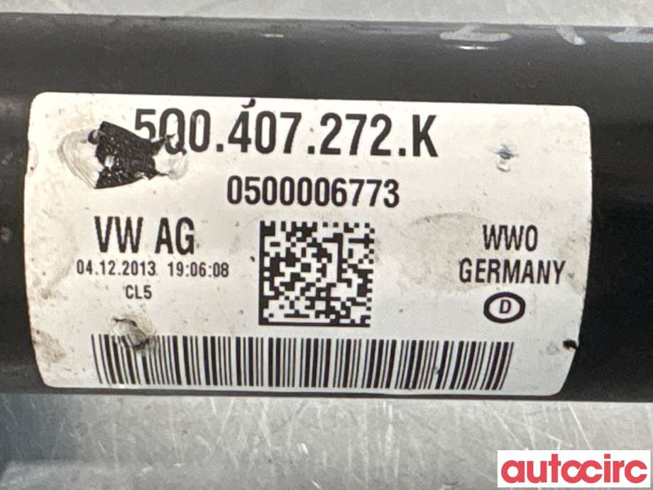 Drivaksel høyre foran til Škoda Octavia 2013-2016 (Type III, Fase 1)  (SKODA|5Q0407272K||5Q0407272EQ)