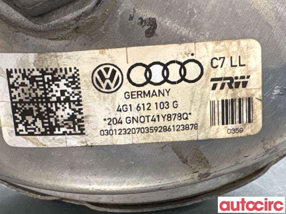 Bremsekraft-forsterker til Audi A6, Allroad 2012-2014 (Type III, Fase 1) (C7) (C7) (AUDI|8K0612107D||4G1612103G)