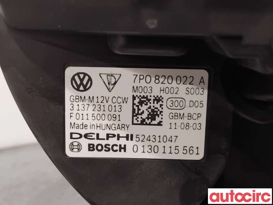 Varmeapparat motor til Porsche Cayenne 2010-2017 (92A) (92A) (PORSCHE|95857202203|0130115561|95857202204)