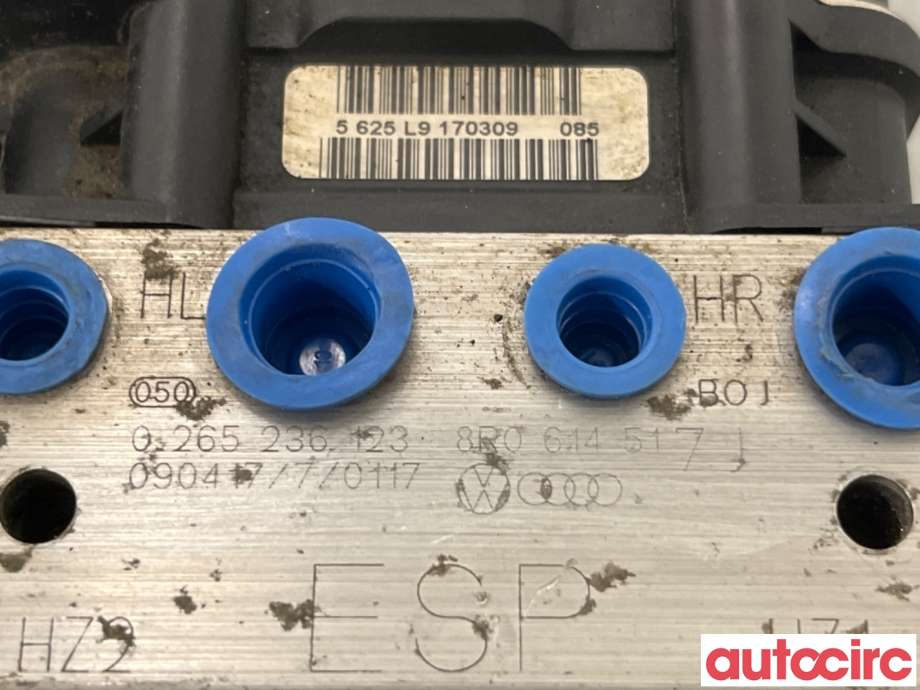 ABS sentral til Audi Q5 2008-2012 (Type I, Fase 1)  (AUDI|8R0614517L|0265236123|8R0614517T)
