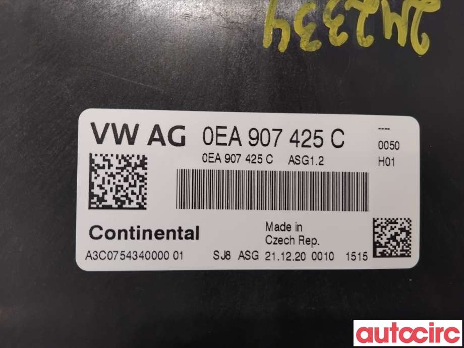 Styreenhet diverse til VW ID.3 2020-->>  (VOLKSWAGEN|NO NR|A3C0754340000|0EA907425C)