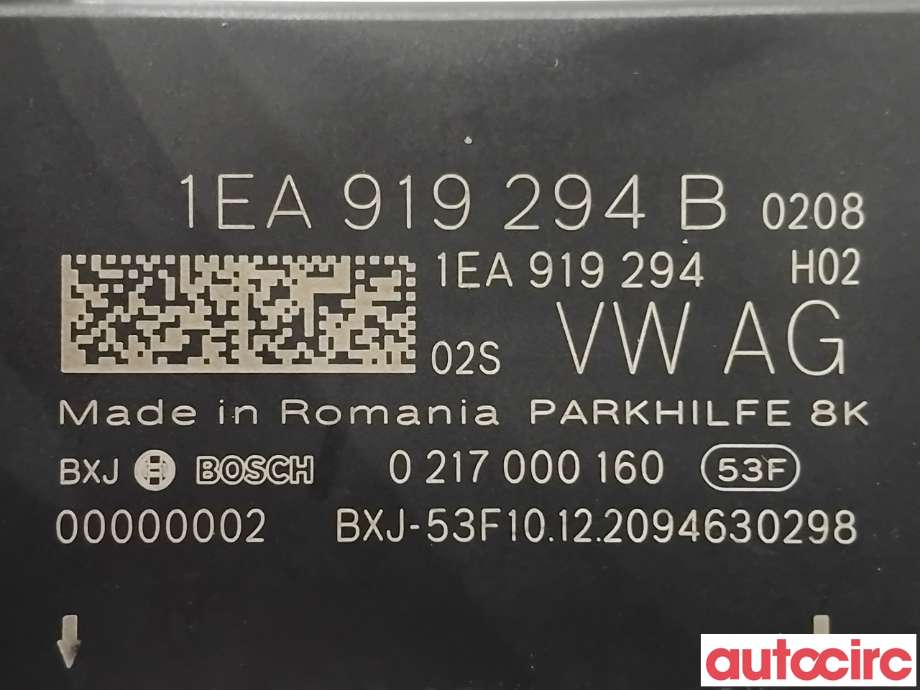 Styreenhet parkering til VW ID.3 2020-->>  (VOLKSWAGEN|1EA919294D|0217000160|1EA919294B)