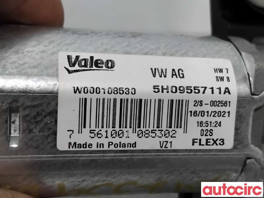 Viskermotor bakrute til VW ID.3 2020-->>  (VOLKSWAGEN|5H0955711A|W000108530|5H0955711C)