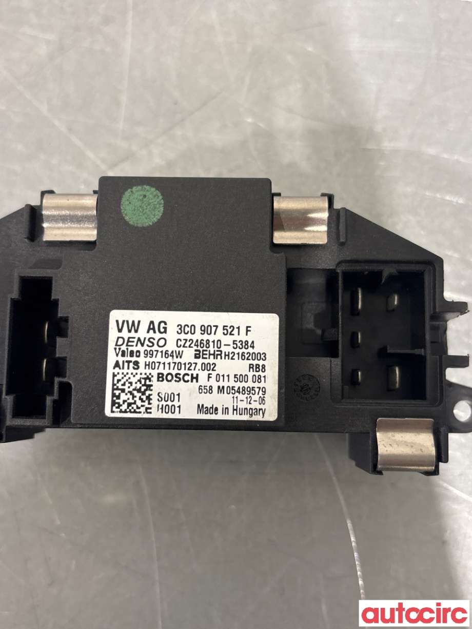 Varmeapparat motstand til VW Passat 2011-2015 (B7) (B7) (VOLKSWAGEN|3C0907521G|F011500081|3C0907521F)