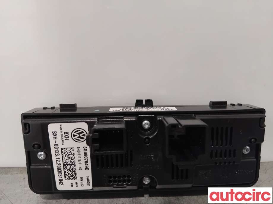Varmeapparat betjening til VW ID.3 2020-->>  (VOLKSWAGEN|3G0907049D|5HB011870-40)