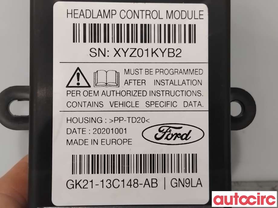 Styreenhet xenon/ballast til Ford Transit Courier 2018-2023 (Type I, Fase 2)  (FORD|2350856||GK21-13C148-AB)