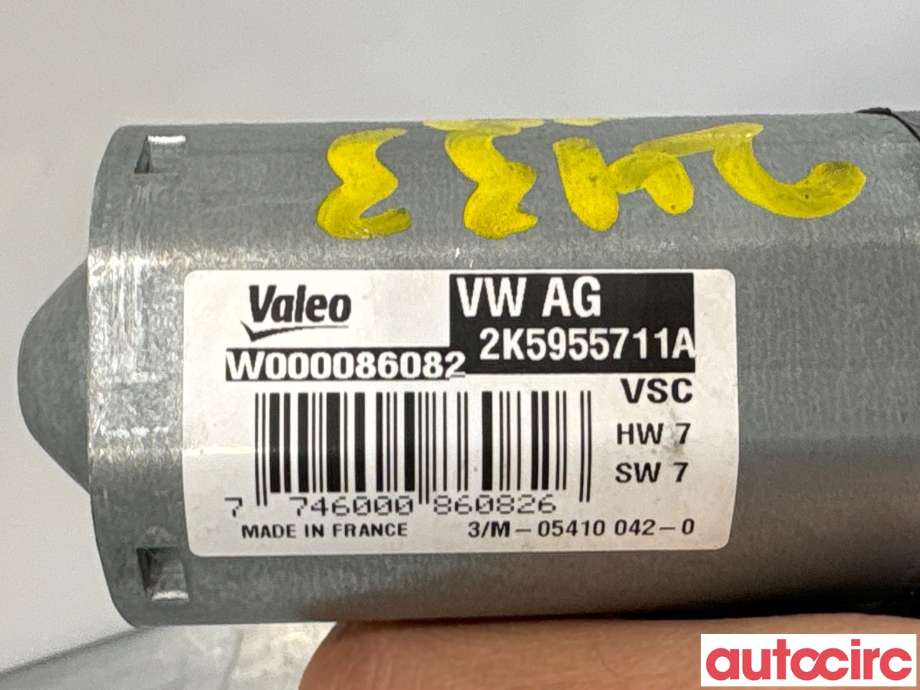 Viskermotor bakrute til VW Caddy 2015-2020 (Type III, Fase 3)  (VOLKSWAGEN|2K5955711A|W000086082)