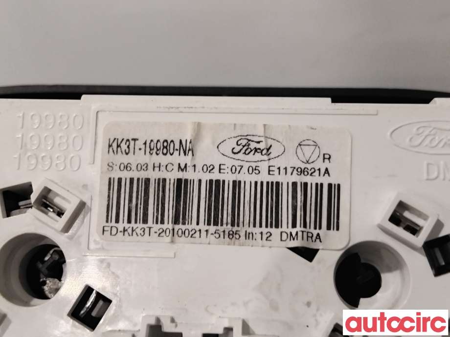 Varmeapparat betjening til Ford Transit Courier 2018-2023 (Type I, Fase 2)  (FORD|5465450||KK3T-19980-NA)