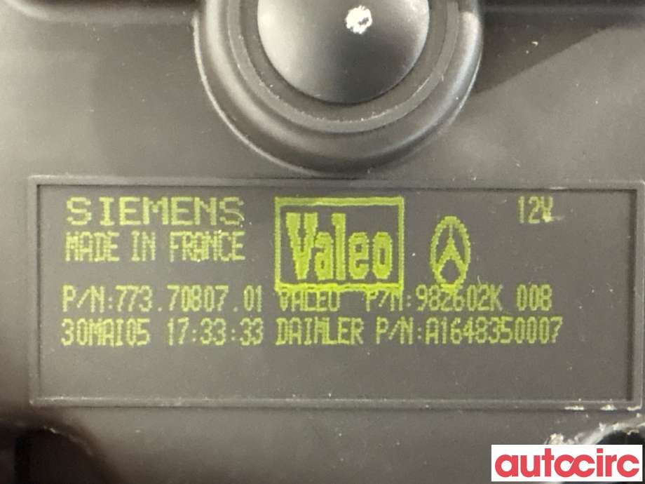 Varmeapparat motor til Mercedes ML 2005-2011 (W164) (W164) (MERCEDES|A1648350507|982602K|A1648350007)