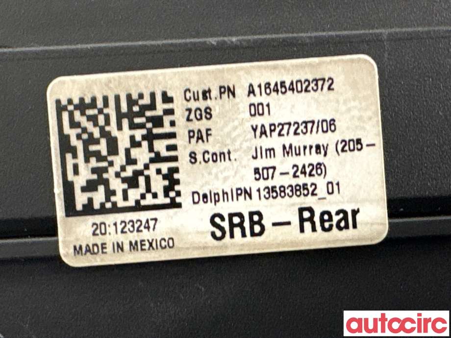 Sikringsboks til Mercedes ML 2005-2011 (W164) (W164) (MERCEDES|A1645403072||A1645402372)