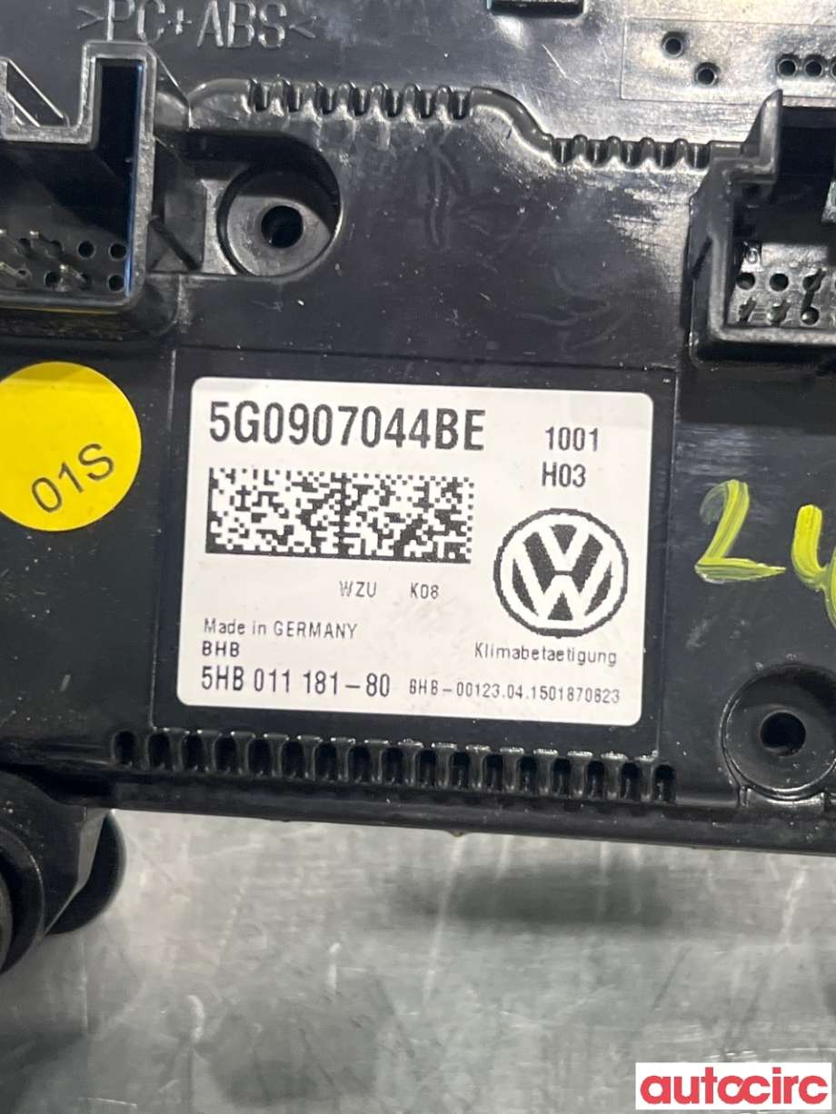 Varmeapparat betjening til VW Golf VII 2012-2017 (Fase 1) (VOLKSWAGEN|5G0907044BE|)