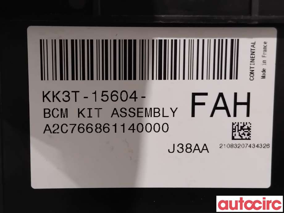 Sikringsboks til Ford Transit Courier 2018-2023 (Type I, Fase 2) (FORD|2614132|A2C766861140000|KK3T-15604-FAH)