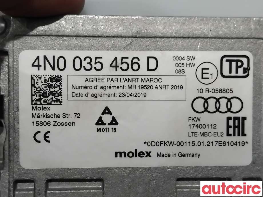 Dashbord telefon til VW ID.3 2020-->> (VOLKSWAGEN|4N0035456D||4N0035456G)