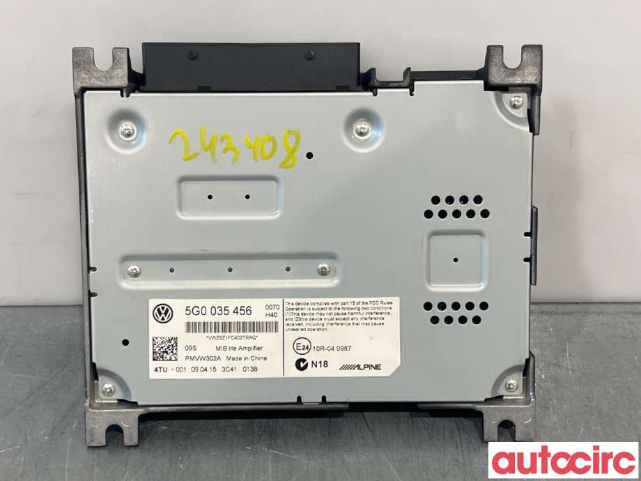 Bilstereo forsterker til VW Golf VII 2012-2017 (Fase 1) (VOLKSWAGEN|5G0035456|)