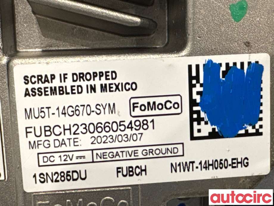 Styreenhet diverse til Ford Ranger / Ranger Raptor 2022-->> (FORD|2759967||MU5T-14G670-SYM)