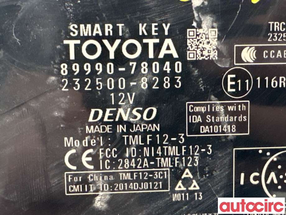 Styreenhet nøkkelfri/keyless til Lexus NX 2014-2021 (Type I) (AZ10) (AZ10) (LEXUS|8999078040|232500-8283|8999078041)