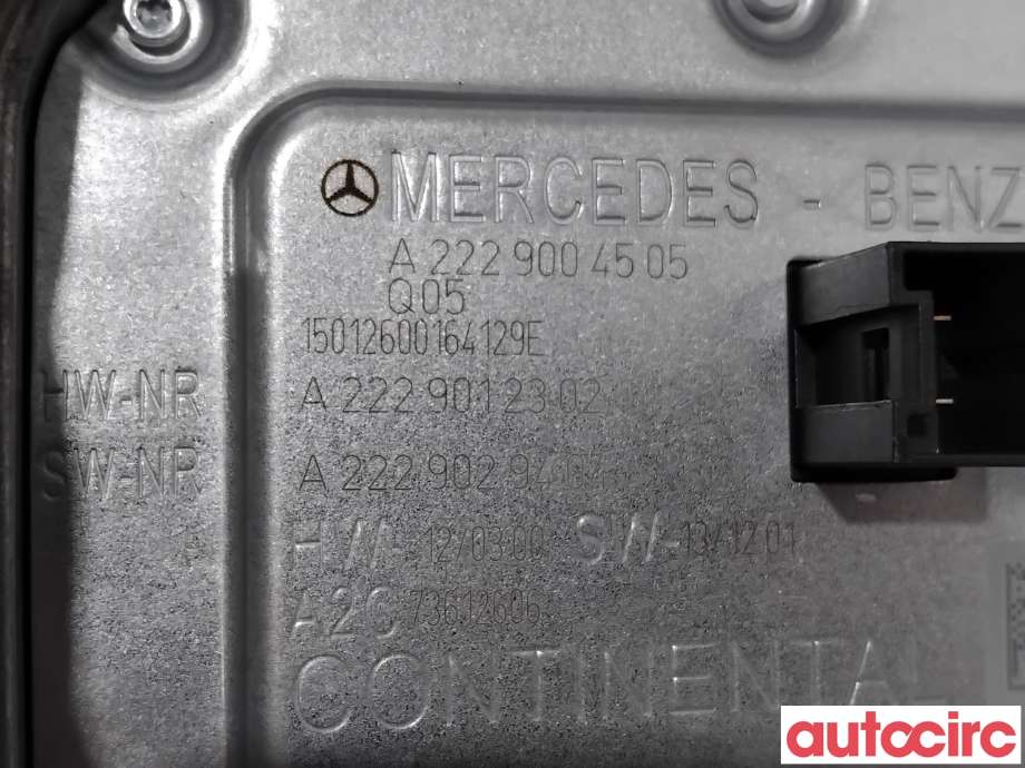 Styreenhet xenon/ballast til Mercedes C-Klasse 2014-2018 (Fase 1) (W205) (W205) (MERCEDES|A2229004505|A2C73612606|A2229000115)