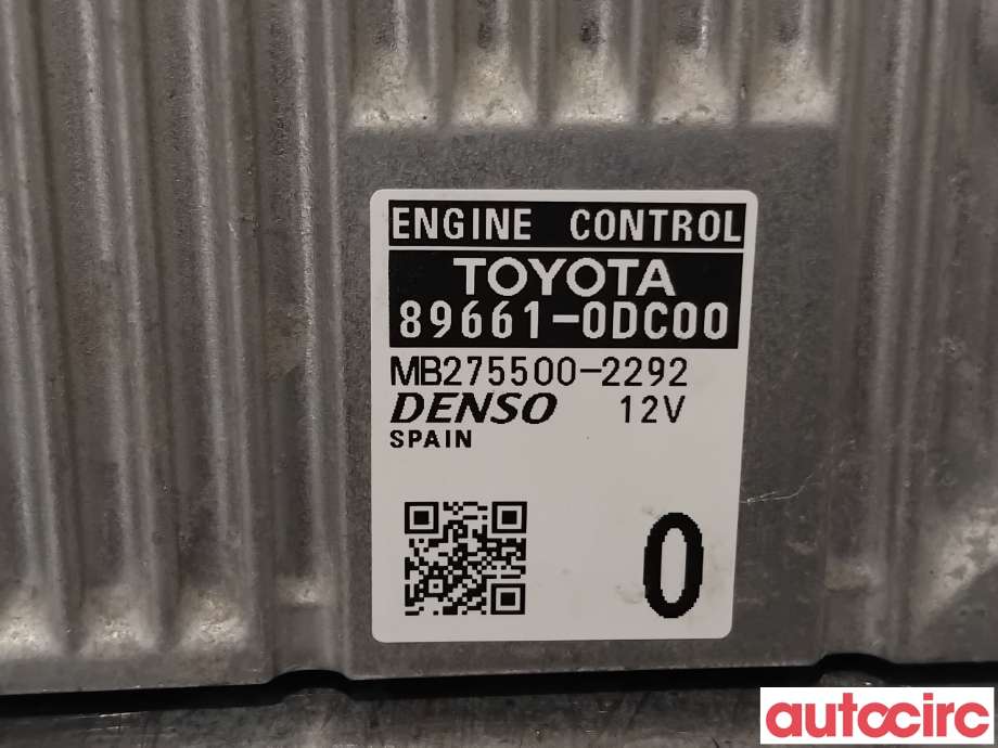 Styreenhet motor til Toyota Yaris 2012-2014 (Type III, Fase 1)  (TOYOTA|896610DC00|MB275500-2292|89661-0DC00)