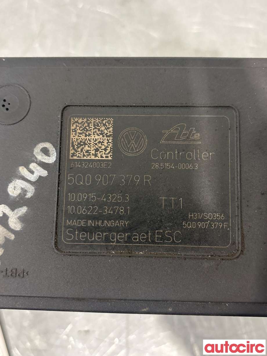 ABS sentral til Škoda Octavia 2013-2016 (Type III, Fase 1) (SKODA|5Q0614517Q|100915-43253|5Q0907379R)