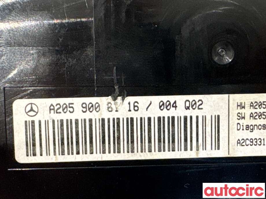 Instrumentpanel til Mercedes C-Klasse 2014-2018 (Fase 1) (W205) (W205) (MERCEDES|A2059008428||A2059006116)
