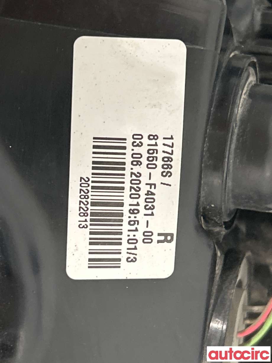Baklykt høyre til Toyota C-HR 2016-->>  (TOYOTA|81550F4031|81550F4030|81550-F4031)