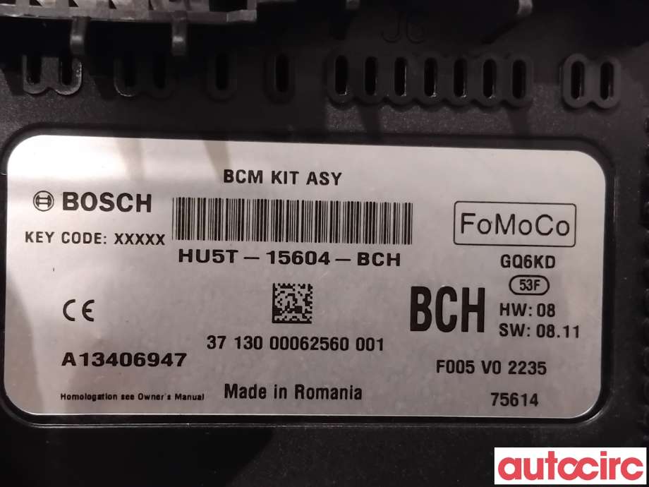 Sikringsboks til Ford Fiesta 2017-->> (Type VII) (FORD|2548215|F005V02235|HU5T-15604-BCH)