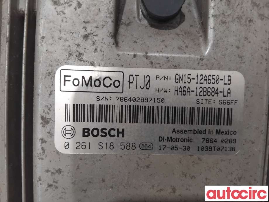 Styreenhet motor til Ford Fiesta 2017-->> (Type VII) (FORD|2168860|0261S18588|HA6A-12B684-LA)