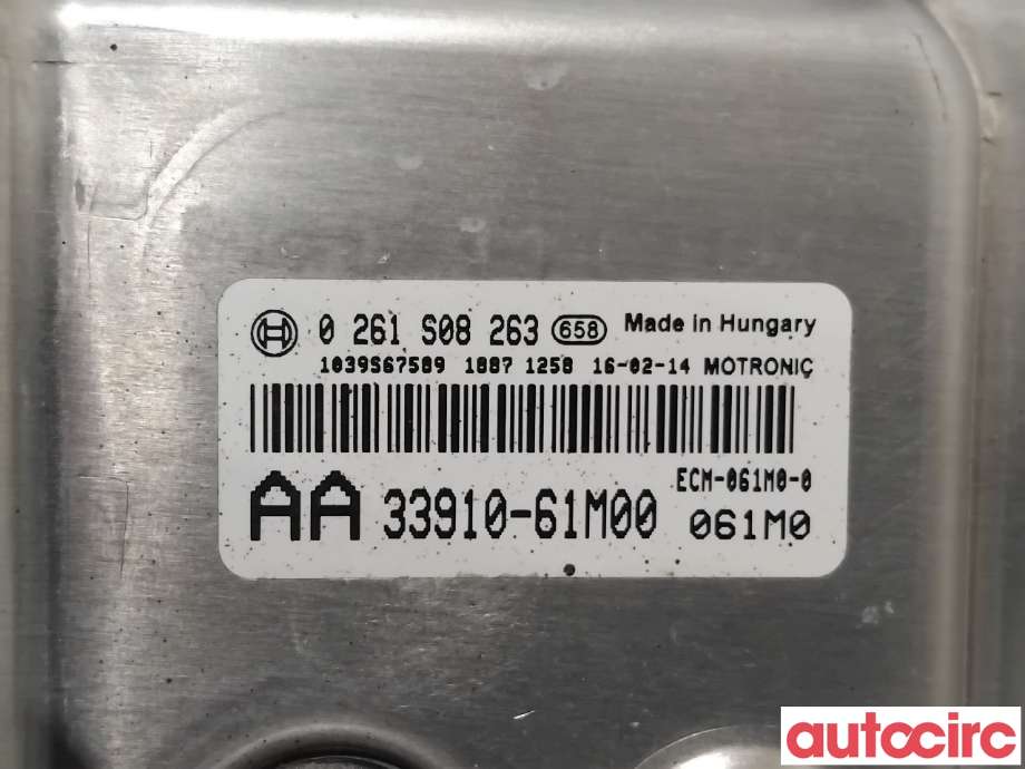 Styreenhet motor til Suzuki Vitara 2015-->> (Type IV)  (SUZUKI|33910-61M00|0261S08263)