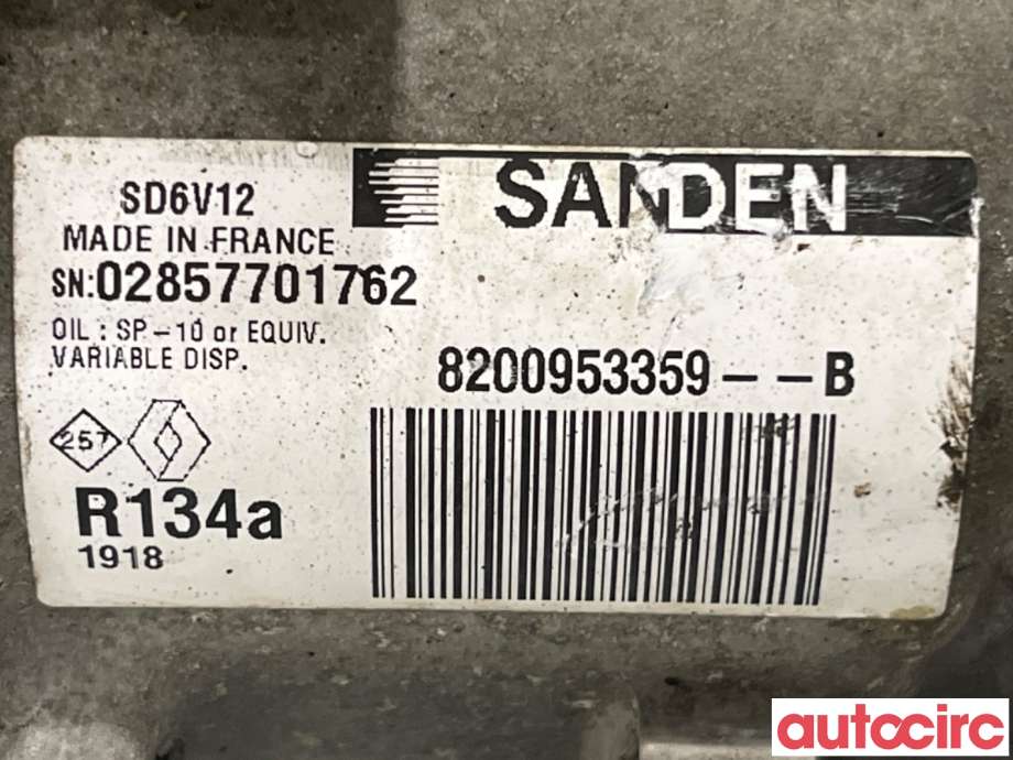 Aircondition kompressor til Mercedes Citan 2012-2021 (W415) (W415) (MERCEDES|A4158300100|SD6V121918|A4158304400)
