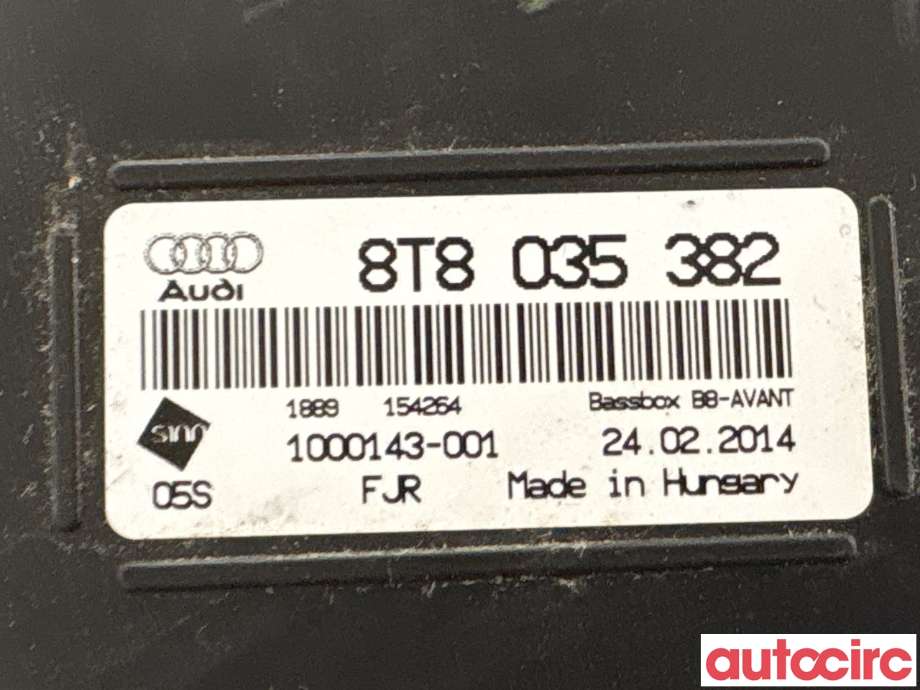 Bilstereo høyttaler til Audi A4 2007-2014 (Type IV) (B8) (B8) (AUDI|8T8035382|1000143-001)