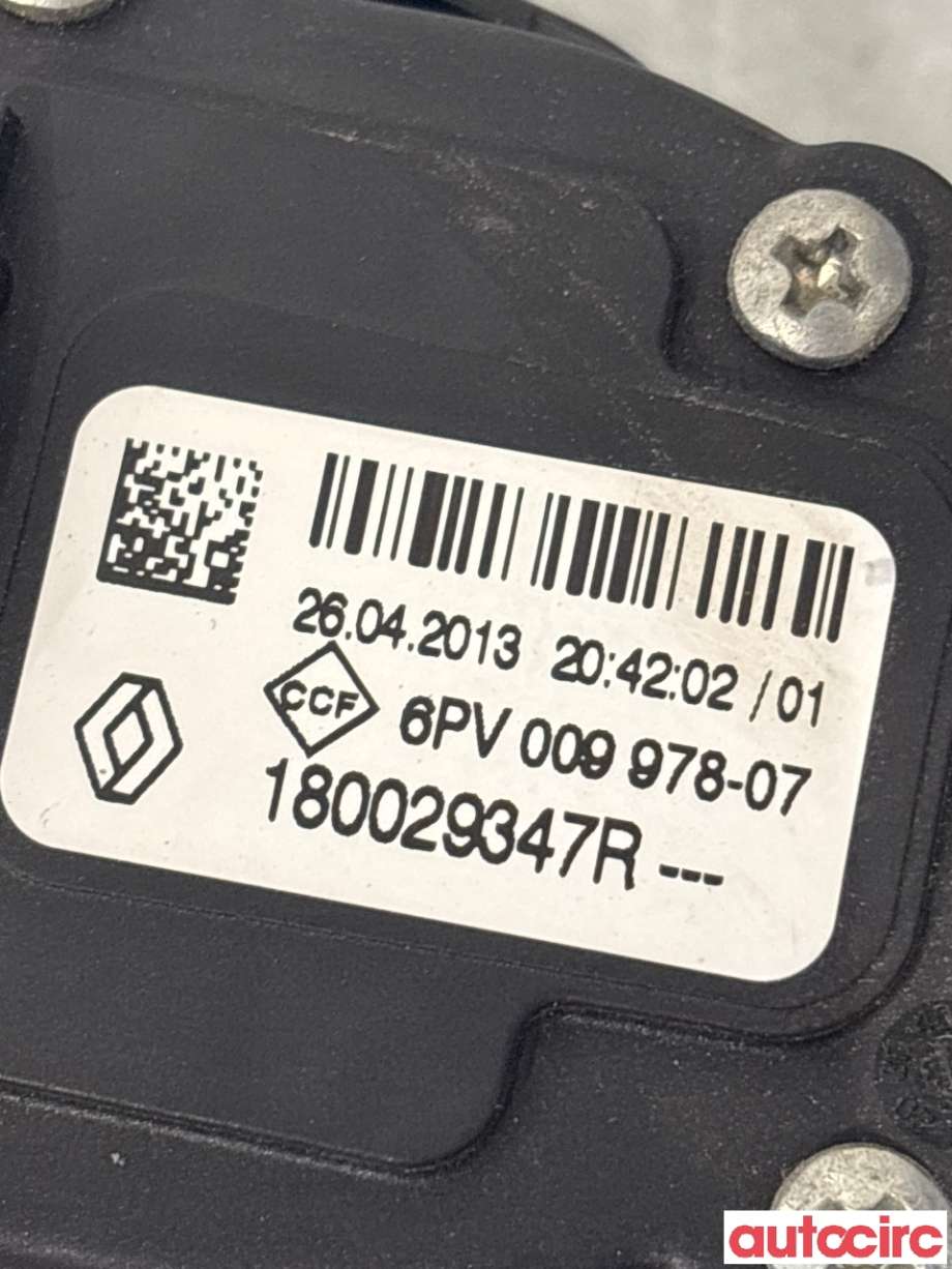 Pedal gass til Renault Clio 2012-2016 (Type IV, Fase 1) (RENAULT|180029347R|)