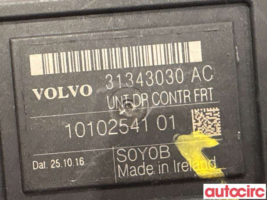 Styreenhet dør venstre foran til Volvo XC60 2014-2017 (Type I, Fase 2)  (VOLVO|31343030|1010254101)