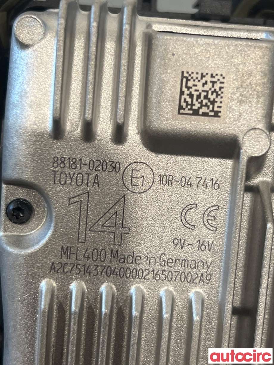 Sensor radar til Toyota Auris 2015-2019 (Type II, Fase 2)  (TOYOTA|8818102030||88181-02030)