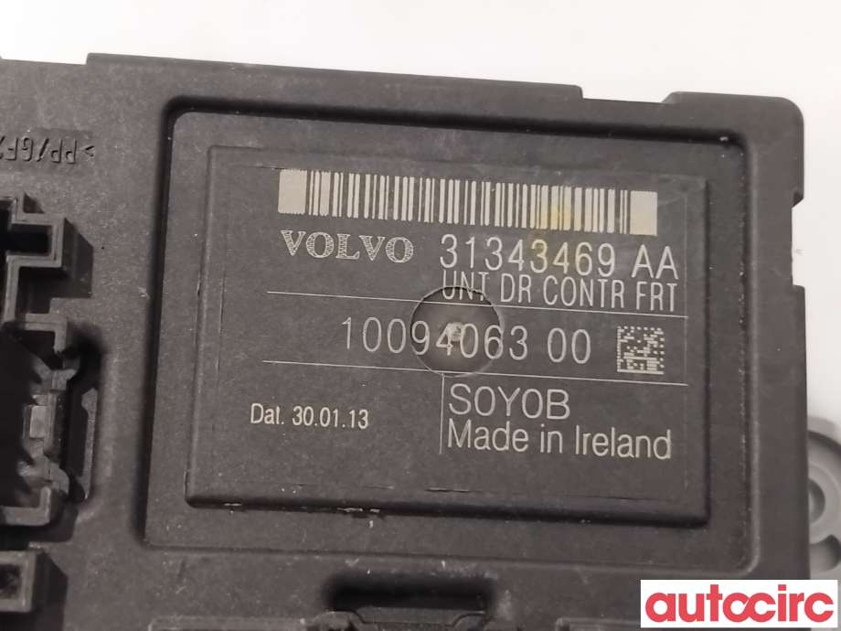 Styreenhet dør venstre foran til Volvo XC60 2008-2013 (Type I, Fase 1)  (VOLVO|31343030|1009406300|31343469)