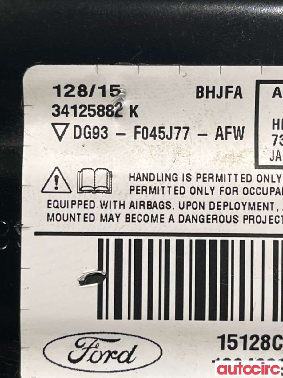 Airbag kne til Ford Mondeo 2014-2019 (Type V, Fase 1)  (FORD|2134828|DG93-F045J77-AH3JA6|)