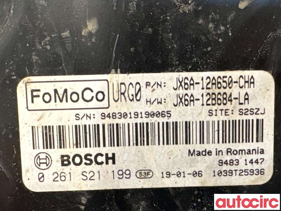 Styreenhet motor til Ford Focus 2018-->> (Type IV) (FORD|2303051|0261S21199|JX6A-12A650-CHA)