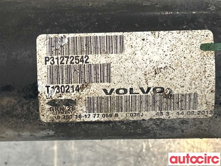 Drivaksel høyre foran til Volvo XC60 2008-2013 (Type I, Fase 1)  (VOLVO|36012418||31272542)