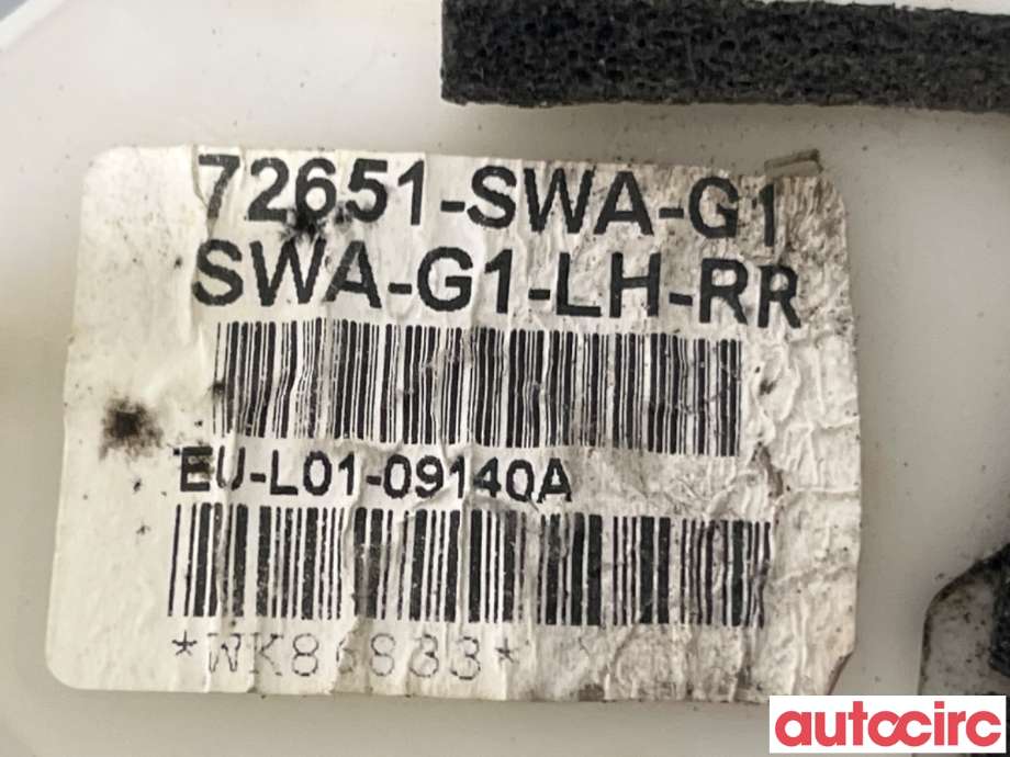 Låsekasse venstre bak til Honda CR-V 2007-2012 (Type III)  (HONDA|72650SWAG02||72651-SWA-G1)