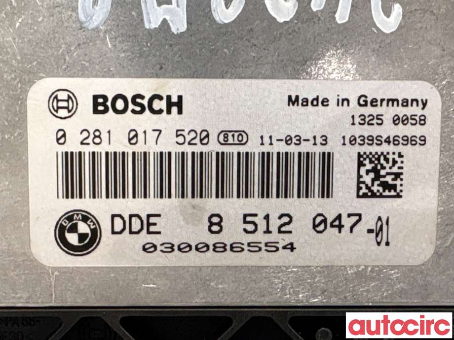 Styreenhet motor til BMW 3-Serie 2005-2011 (E90/E91/E92/E93) (E90/E91/E92/E93) (BMW|13618519668|0281017520|8512047)