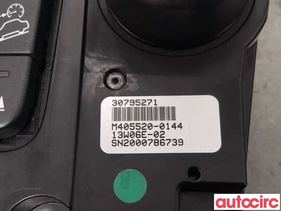 Varmeapparat betjening til Volvo XC60 2008-2013 (Type I, Fase 1)  (VOLVO|30795271|)