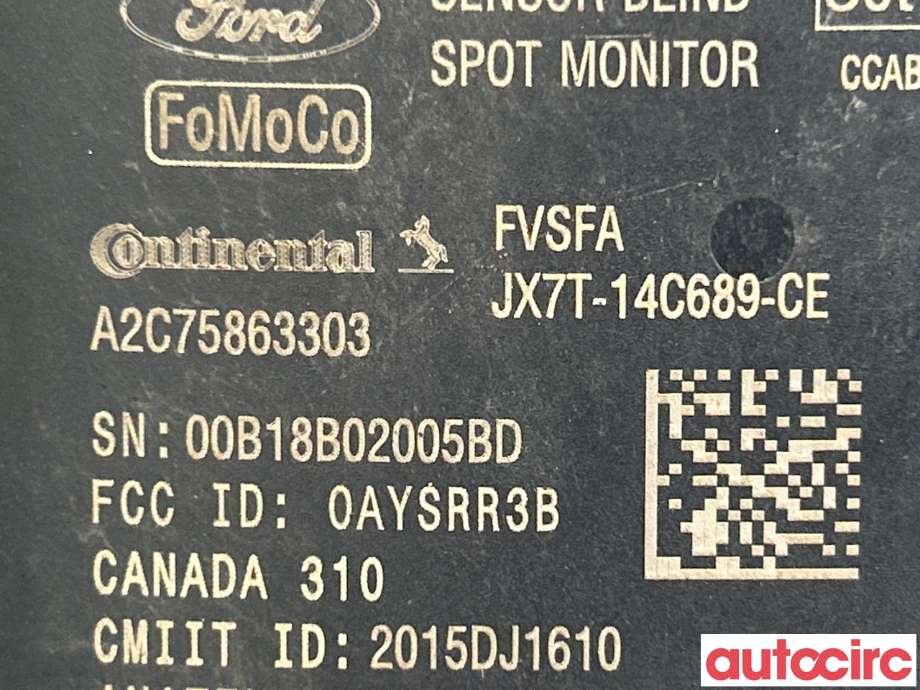 Sensor radar til Ford Focus 2018-->> (Type IV)  (FORD|2346608|A2C75863303|JX7T-14C689-CE)
