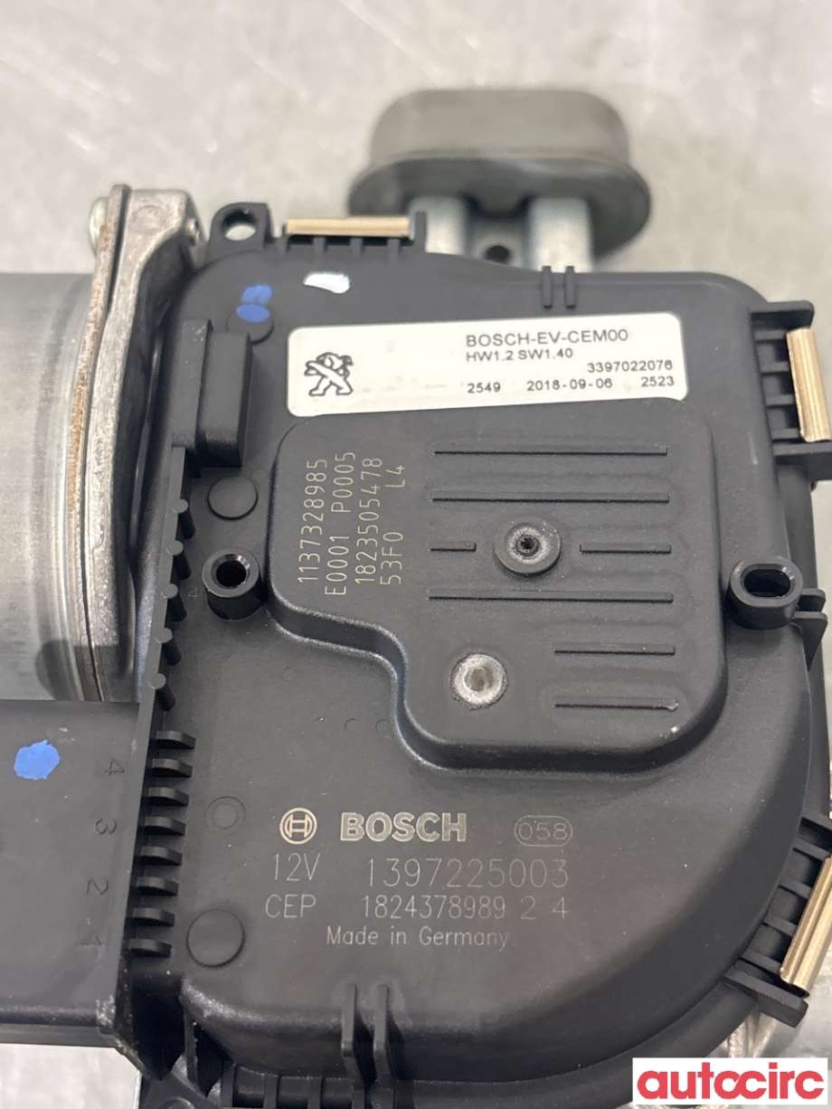 Viskermotor frontrute til Peugeot 5008 2017-->> (Type II)  (PEUGEOT|9810989580|1397225003|9824762480)