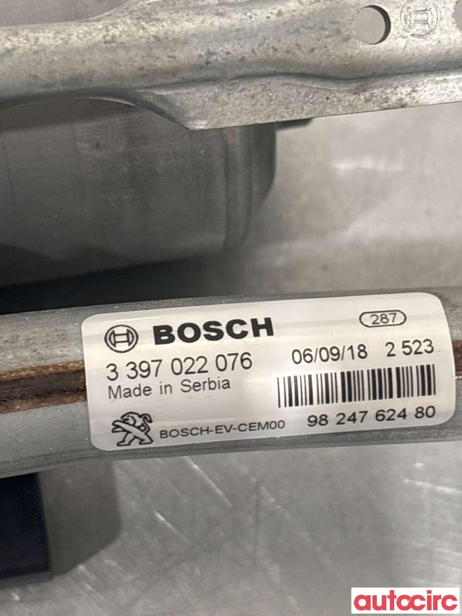 Viskermotor frontrute til Peugeot 5008 2017-->> (Type II)  (PEUGEOT|9810989580|1397225003|9824762480)