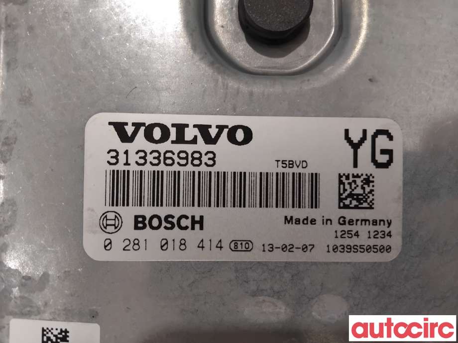 Styreenhet motor til Volvo XC60 2008-2013 (Type I, Fase 1)  (VOLVO|36001858|0281018414|31336983)
