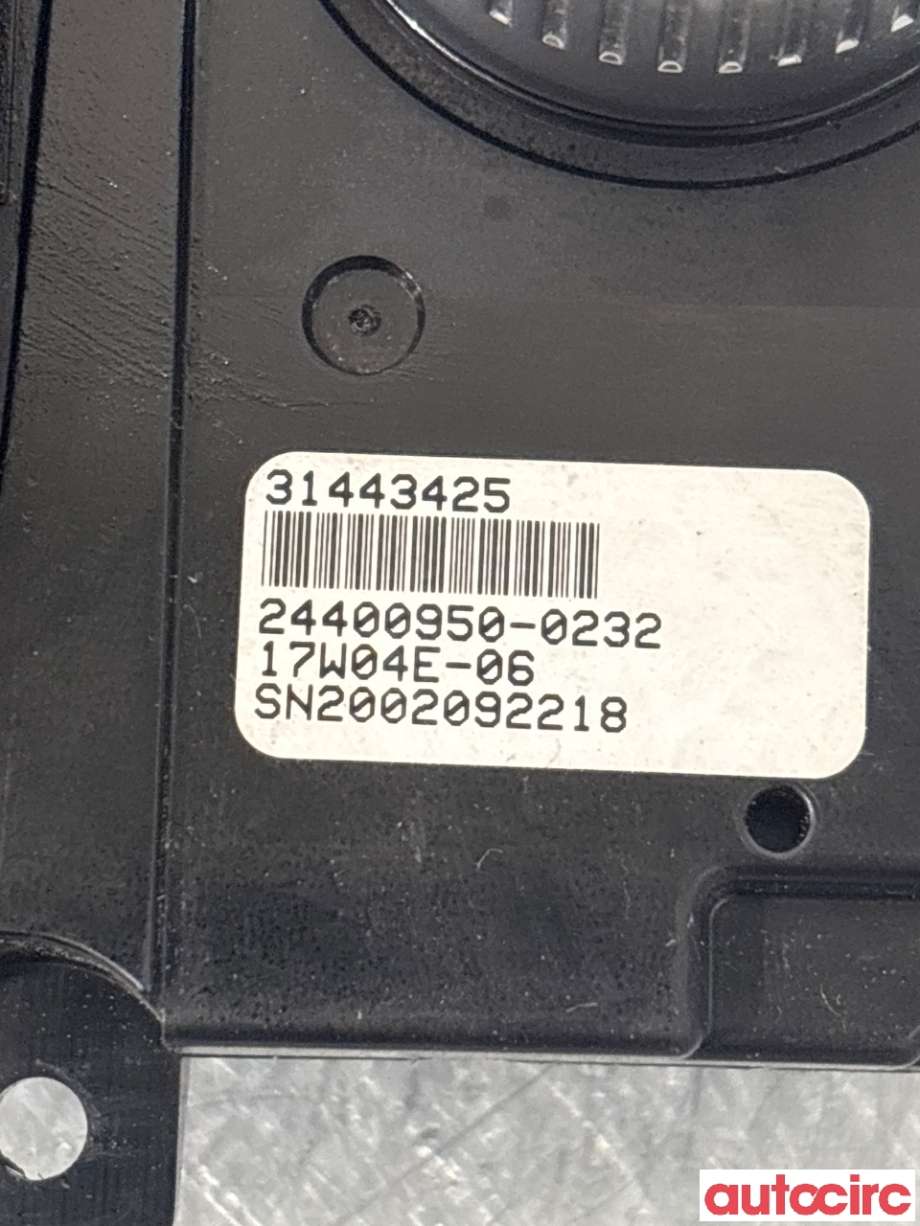 Varmeapparat betjening til Volvo V60/V60 CC 2013-2018 (Type I, Fase 2) (VOLVO|31443425|)