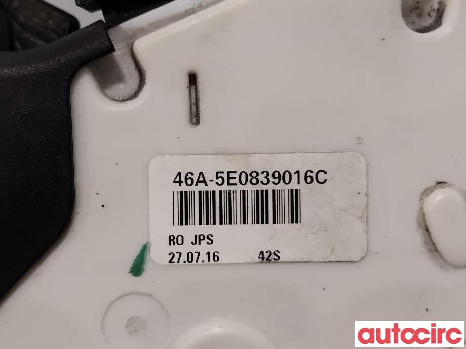 Låsekasse høyre bak til VW Passat 2015-2019 (Fase 1) (B8) (B8) (VOLKSWAGEN|5TA839016Q||5E0839016C)