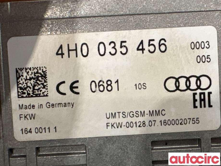 Antenne forsterker til VW Passat 2015-2019 (Fase 1) (B8) (B8) (VOLKSWAGEN|4H0035456A||4H0035456)